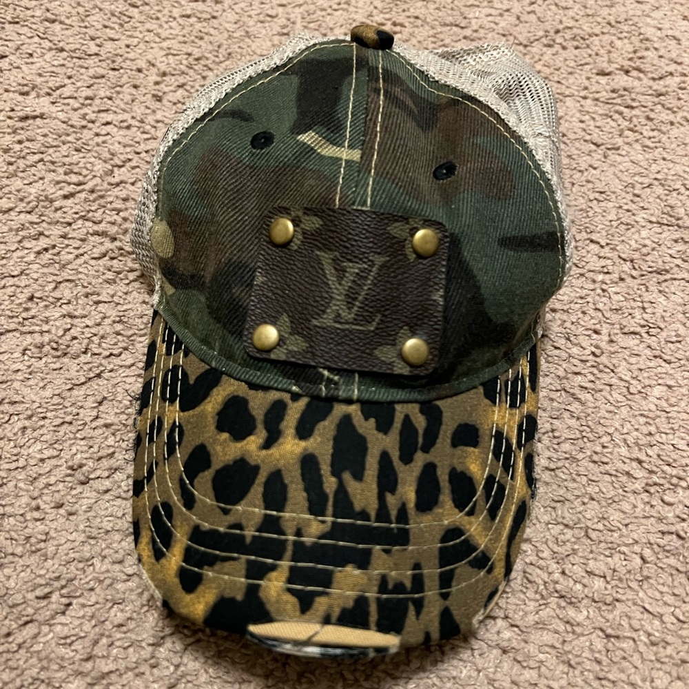 Camo and Leopard Print Women's Hat